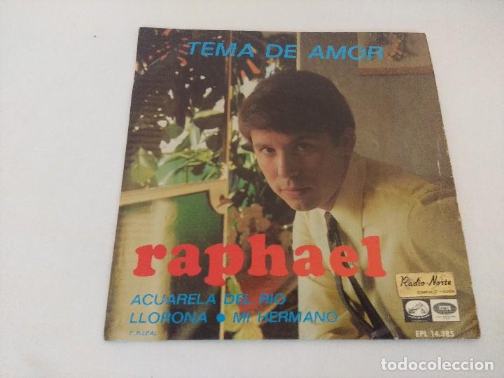 Discos de vinilo: SINGLE/RAPHAEL/TEMA DE AMOR. - Foto 1