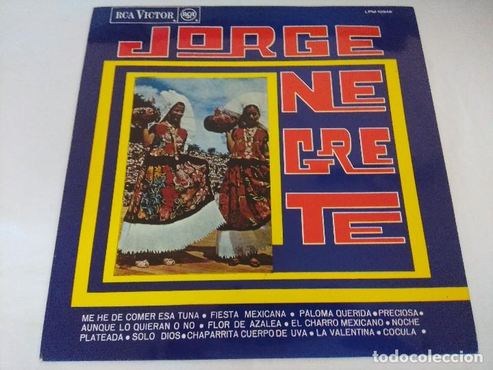 Discos de vinilo: VINILO/JORGE NEGRETE. - Foto 1