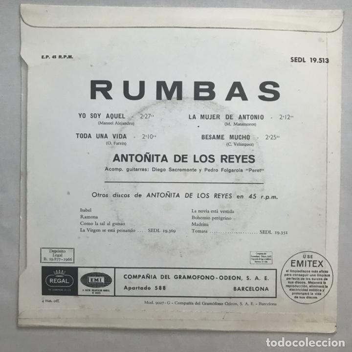 Discos de vinilo: Anto&ntilde;ita De Los Reyes ?&ndash; Rumbas 1966 - Foto 2