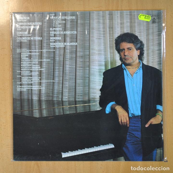 Discos de vinilo: PEPE SANCHEZ - CALLEJON DEL AGUA - LP - Foto 2