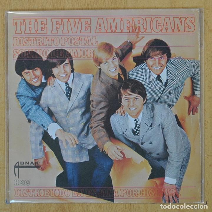 Discos de vinilo: THE FIVE AMERICANS - DISTRITO POSTAL / SONIDO DE AMOR - SINGLE - Foto 1