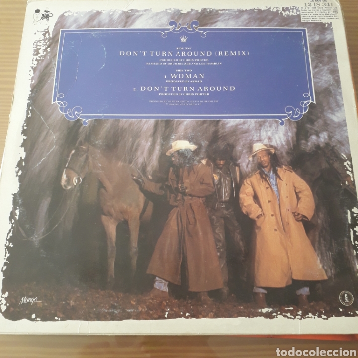 Discos de vinilo: Disco de Vinilo (Maxi) Aswad &rdquo;Dont Turn Around&rdquo; - Foto 2