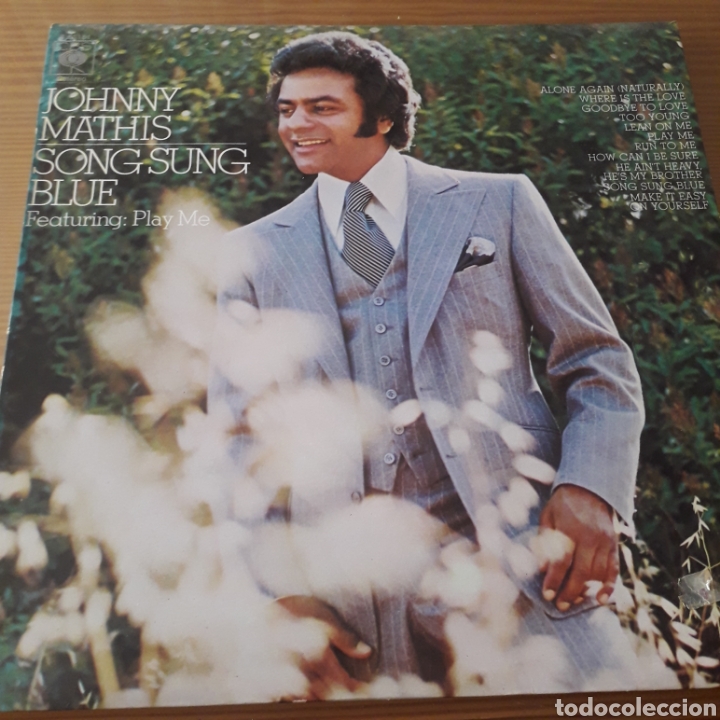 Discos de vinilo: Disco de Vinilo (LP) Johnny Mathis &rdquo;Song Sung Blue&rdquo; - Foto 1