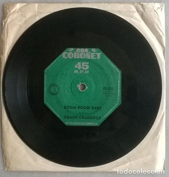 Discos de vinilo: Crash Craddock. Boom Boom Baby/ Dont destroy me. CBS Coronet, Australia 1959 single - Foto 2 - 207245201