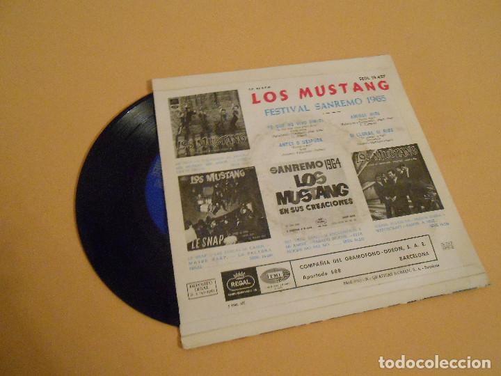 Discos de vinilo: SAN REMO 1965. EP. LOS MUSTANG - Foto 2
