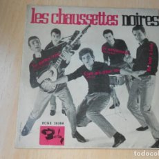 Discos de vinilo: CHAUSSETTES NOIRES, LES, EP, TU PARLES TROP + 3, AÑO 1961. Lote 207320821