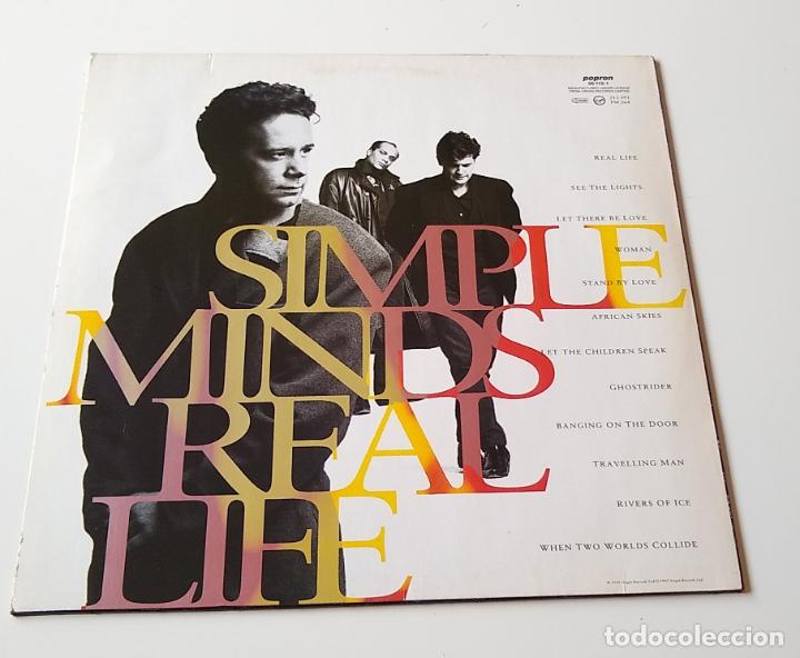 Discos de vinilo: SIMPLE MINDS. REAL LIFE. ENCARTE. LP - Foto 2