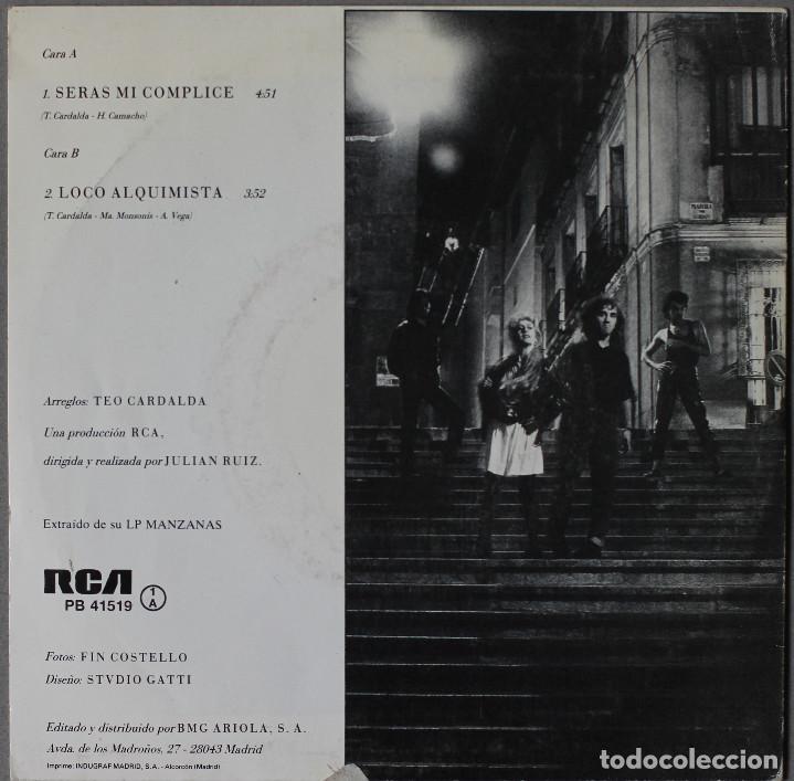 Discos de vinilo: COMPLICES// SERAS MI COMPLICE// SINGLE// 1987// RCA - Foto 2