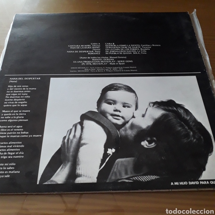 Discos de vinilo: Disco de Vinilo (LP) Manuel Gerena &rdquo;Cantando A La Libertad&rdquo; - Foto 2