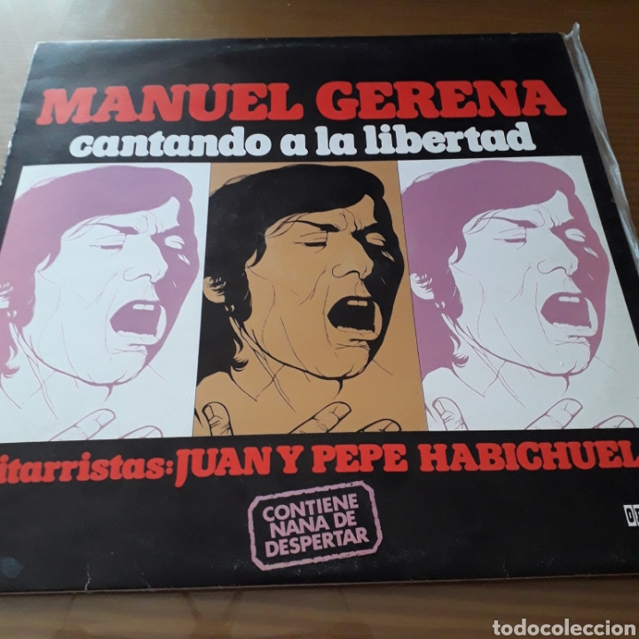 Discos de vinilo: Disco de Vinilo (LP) Manuel Gerena &rdquo;Cantando A La Libertad&rdquo; - Foto 1