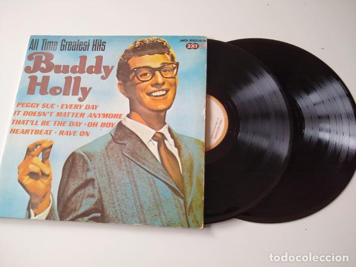 Discos de vinilo: BUDDY HOLLY. ALL TIME GREATEST HITS. GATEFOLD. 2 LP - Foto 1