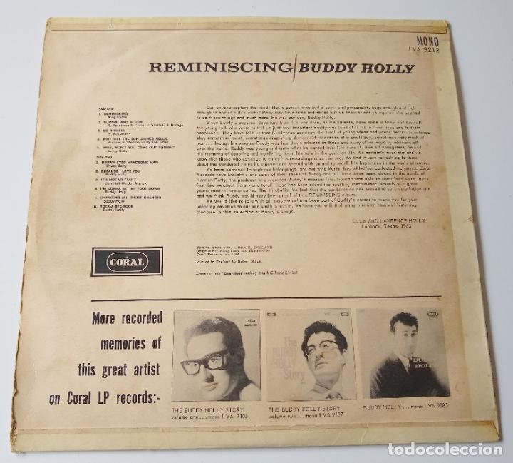 Discos de vinilo: BUDDY HOLLY. REMINISCING. LP. CORAL - Foto 3