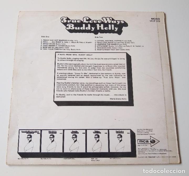 Discos de vinilo: BUDDY HOLLY. TRUE LOVE WAYS. LP. MCA - Foto 2