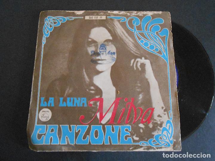 Discos de vinilo: MILVA. SINGLE - CANZONE - LA LUNA - 1968 - Foto 1