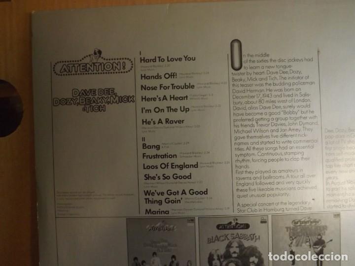 Discos de vinilo: DAVE DEE ,DOZY,BEAKY,MICK & TICH ---- ATTENTION ! VOL. 2 - Foto 2