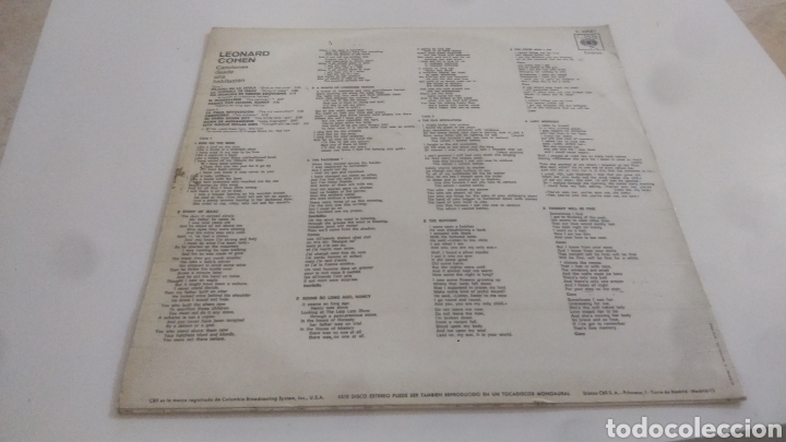 Discos de vinilo: Vinilo Leonard Cohen - Foto 2