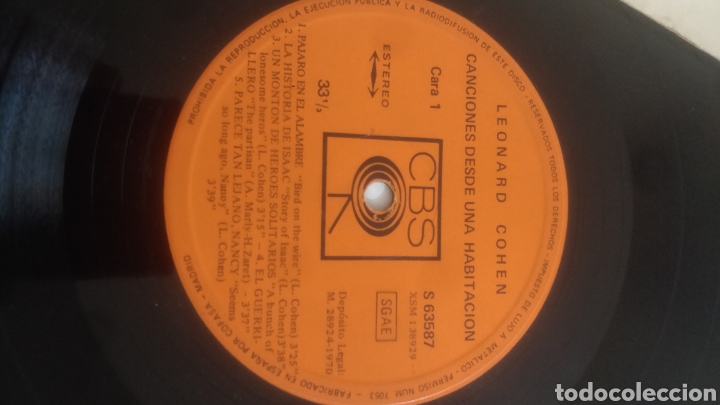 Discos de vinilo: Vinilo Leonard Cohen - Foto 3