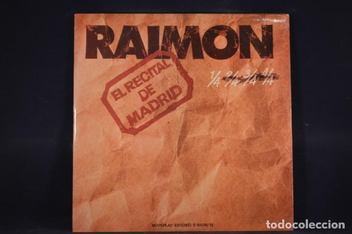 Discos de vinilo: RAIMON - EL RECITAL DE MADRID - LP - Foto 1