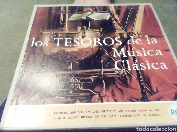 Discos de vinil: Los tesoros de la m&uacute;sica cl&aacute;sica. RCA. 10 vinilos.