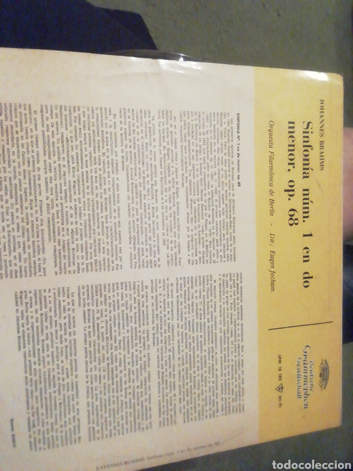 Discos de vinilo: Brahms. Sinfon&iacute;a n&uacute;mero 1. Vinilo. - Foto 2