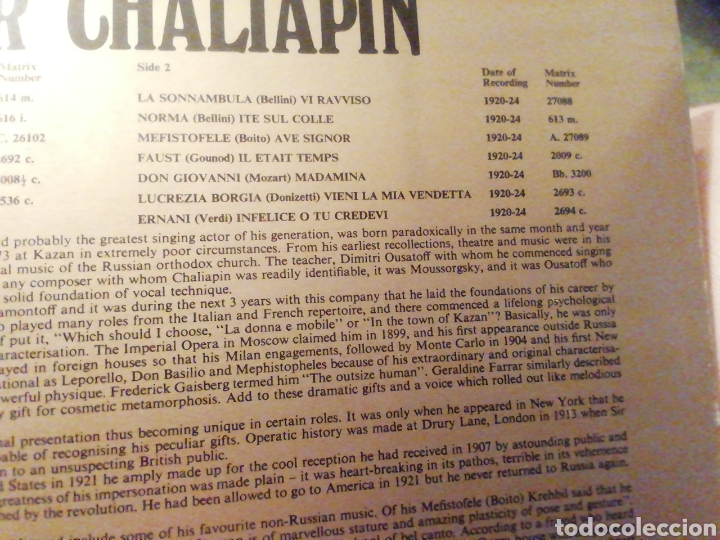Discos de vinilo: Feodor Chaliapin. vinilo. varias piezas. - Foto 3