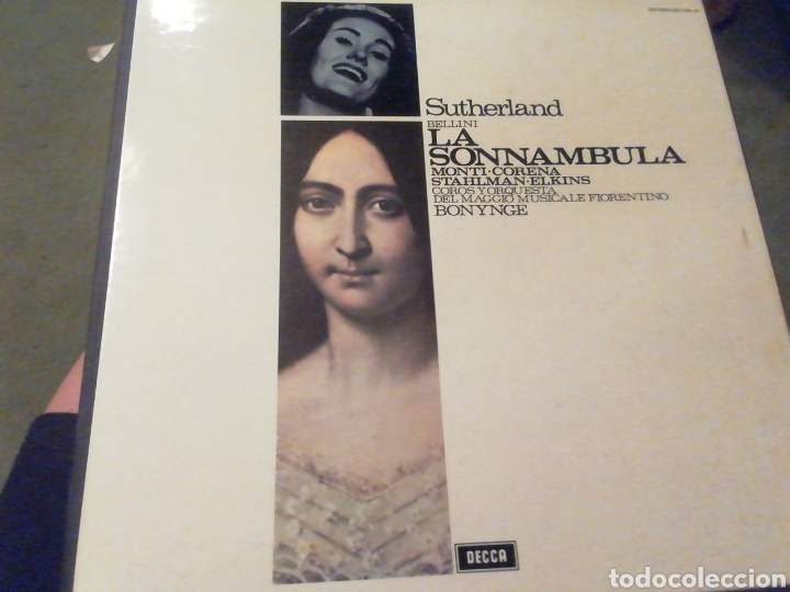 Discos de vinilo: Bellini. La sonambula. Sutherland. vinilo. 3 discos. - Foto 1