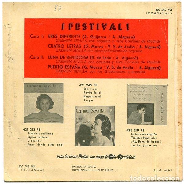 Discos de vinilo: Festival - Carmen Sevilla - Foto 2