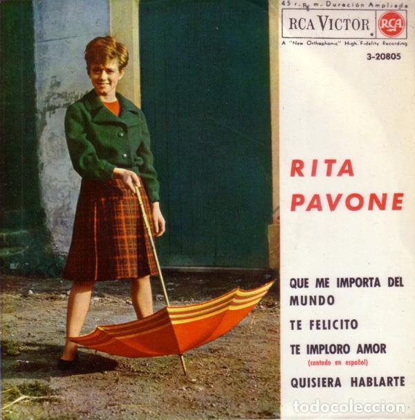 Discos de vinilo: Que Me Importa Del Mundo - Rita Pavone - Foto 1