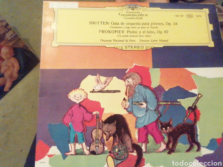 Discos de vinilo: Britten. Guia de orquesta para j&oacute;venes. Vinilo - Foto 1