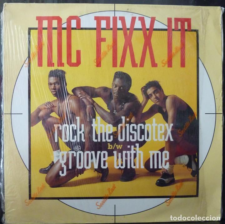 Discos de vinilo: MC FIXX IT // ROCK THE DISCOTEX //1991 // MAXI SINGLE - Foto 1
