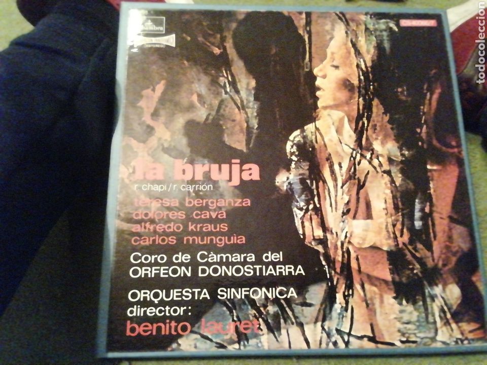 Discos de vinilo: La bruja. Chapi Carrion. Berganza Kraus. Vinilo 2 discos. - Foto 1