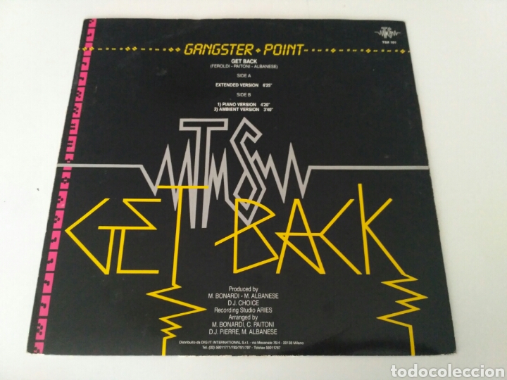 Discos de vinilo: Gangster Point - Get Back - Foto 2