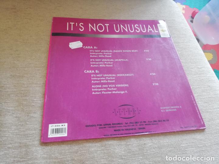 Discos de vinilo: Parker-its not unusual. maxi - Foto 2
