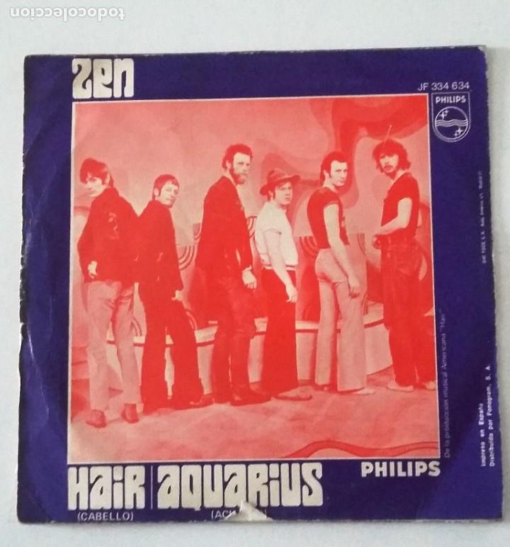 Discos de vinilo: Single ZEN - Hair/Aquarius 1969 - Foto 2