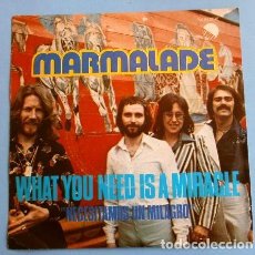 Discos de vinilo: MARMALADE (SINGLE 1976 ED. SPAIN) WHAT YOU NEED IS A MIRACLE (NECESITAMOS UN MILAGRO) - RUSTY (RARO). Lote 207647033