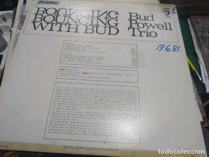 Discos de vinilo: LP BUD POWELL TRIO BOUNCING VGVG+/VG++ - Foto 2