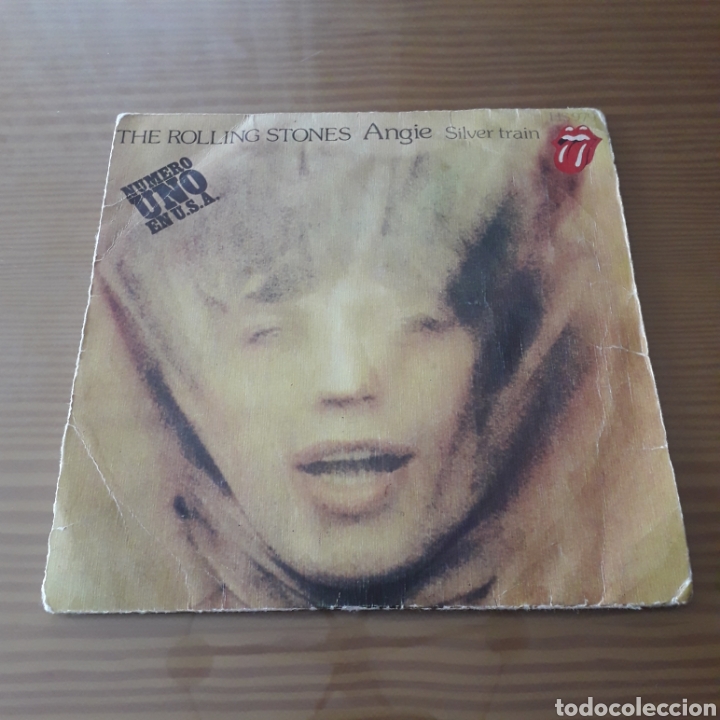 Discos de vinilo: Disco de Vinilo (Single) The Rolling Stones &rdquo;Angie/Silver Train&rdquo; - Foto 1
