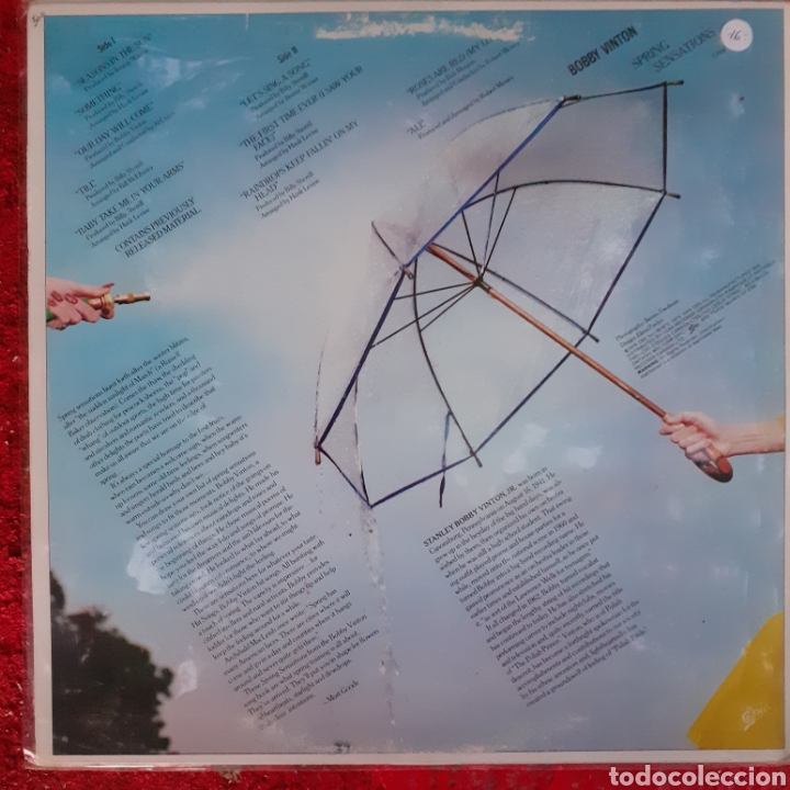 Discos de vinilo: Bobby Vinton. Spring Sensations. Epic, 35998. Canad&aacute; 1979. - Foto 2