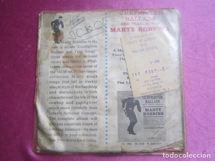 Discos de vinilo: EL PASO MARTY ROBBINS SINGLE - Foto 2