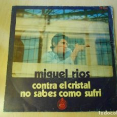 Discos de vinilo: MIGUEL RÍOS, SG,CONTRA EL CRISTAL + 1, AÑO 1969, HISPAVOX H 484