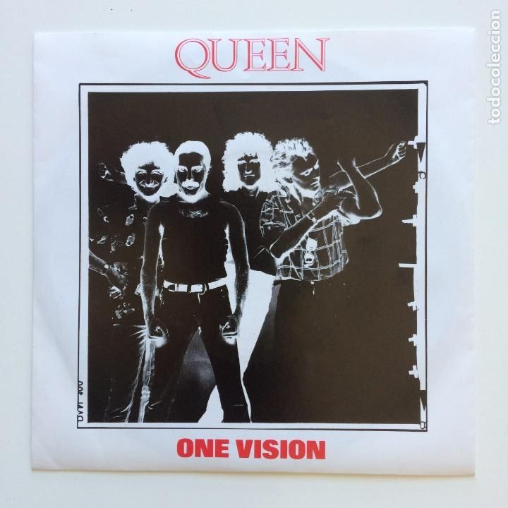 Discos de vinilo: Queen &ndash; One Vision / Blurred Vision HOLANDA 1985 EMI* - Foto 1