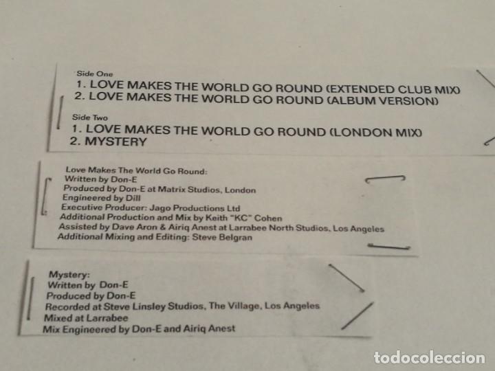 Discos de vinilo: DON-E - Love Makes The World Go Round - 1992 - Foto 2
