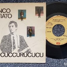 Discos de vinilo: FRANCO BATTIATO - CUCCURUCUCU / SEGNALI DI VITA. EDITADO POR EMI. AÑO 1.982. Lote 207851350
