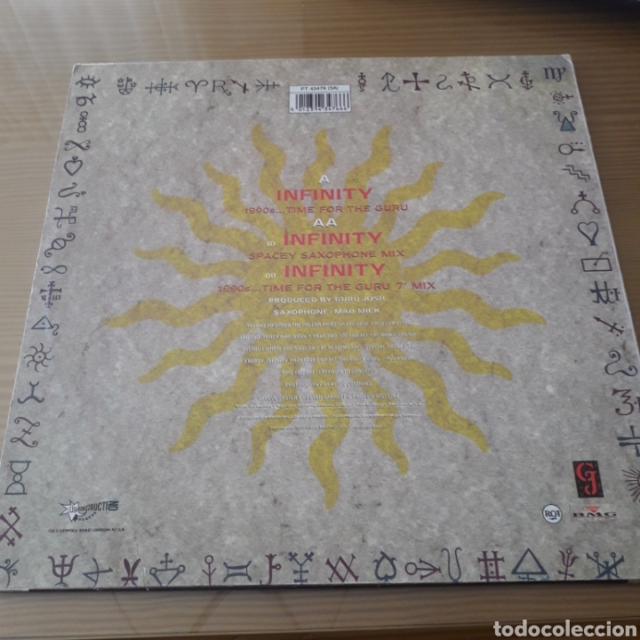 Discos de vinilo: Disco de Vinilo (Maxi) Guru Josh &rdquo;Infinity&rdquo; - Foto 2