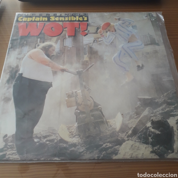Discos de vinilo: Disco de Vinilo (Maxi) Captain Sensible &rdquo;Wot&rdquo; - Foto 1