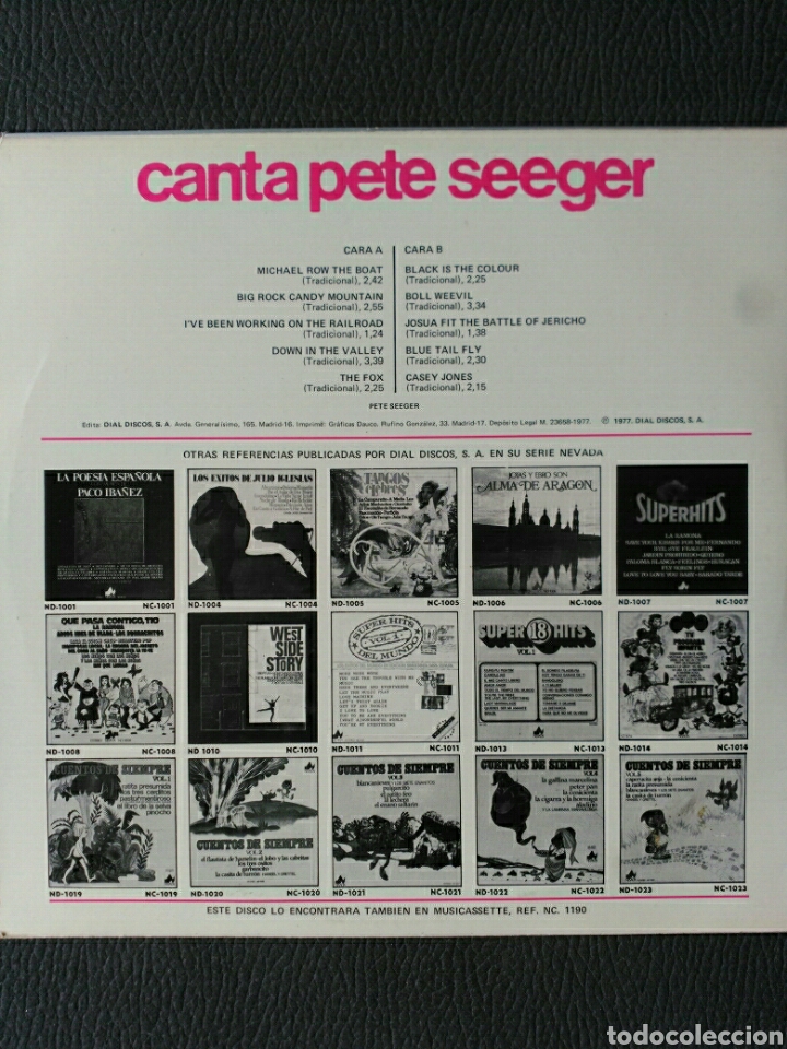 Discos de vinilo: PETE SEEGER DISCO LP VINILO - Foto 2