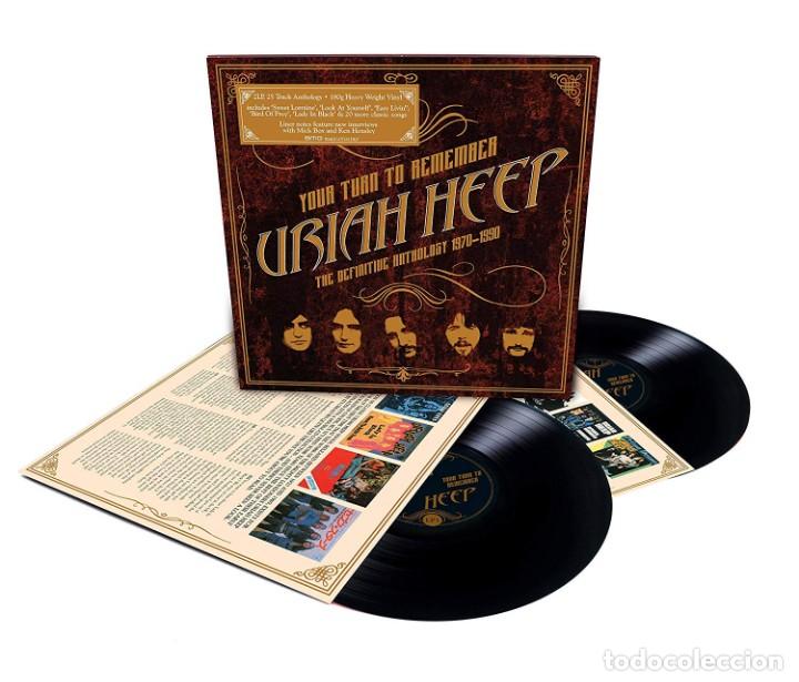 Discos de vinilo: URIAH HEEP YOU TURN TO REMEMBER 2 LPs - Foto 2