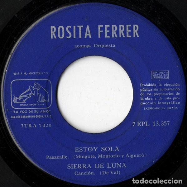 Discos de vinilo: Suspiros De Espa&ntilde;a - Rosita Ferrer - Foto 4