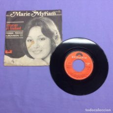 Discos de vinilo: SINGLE MARIE MYRIAM - L'OISEAU ET L'ENFANT - PRIMER PREMIO EUROVISION. VG. Lote 207969345