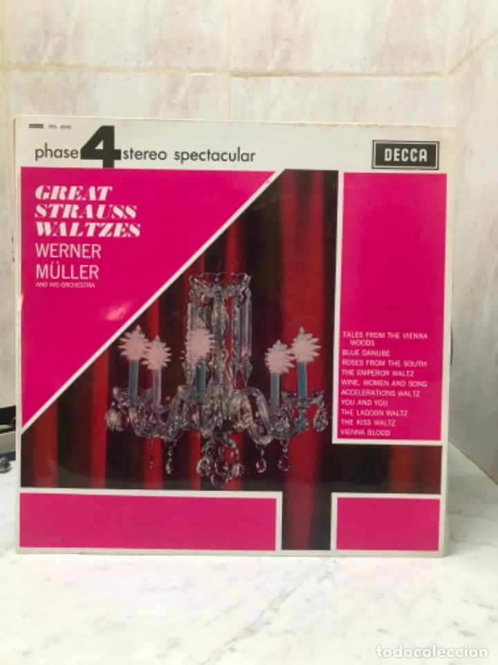 GREAT STRAUSS WALTZES WERNER MULLER AND HIS ORCHESTRA D-CLASICA LP VINILO (Música - Discos - LP Vinilo - Orquestas)